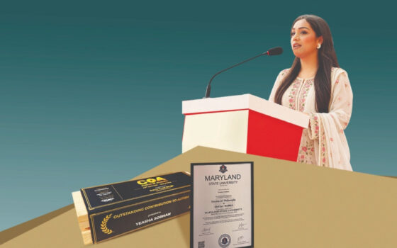 অটিজমে অবদানের স্বীকৃতি হিসেবে সম্মানসূচক ডক্টরেট পেলেন ইয়াশা সোবহান